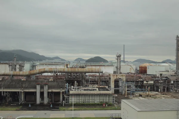 Aspecto del edificio de la fábrica de aceite comestible de Japón — Foto de Stock