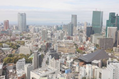 Binalar ve Tokyo kırsal bir parçası Mağazalar