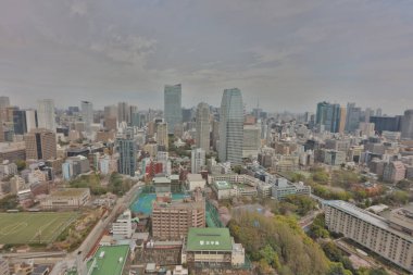 Shinjuku Tokyo, Japonya alanında havadan görünümü