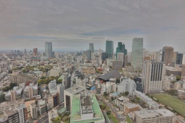 Binalar ve Tokyo kırsal bir parçası Mağazalar