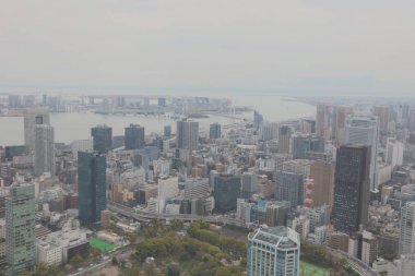 Binalar ve Tokyo kırsal bir parçası Mağazalar