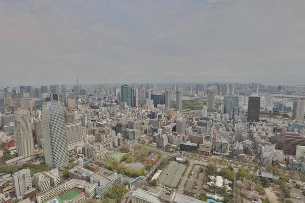 De weergave van Tokyo in Tokyo tower — Stockfoto