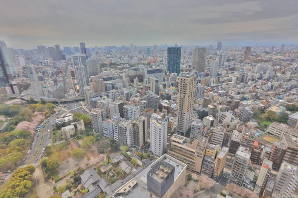 Cidade vista aérea da Torre de Tóquio — Fotografia de Stock