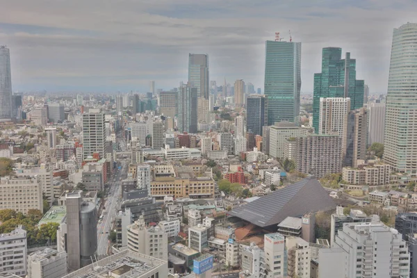 Vista aérea de la ciudad desde la Torre de Tokio — Foto de Stock
