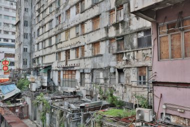 Hong Kong şehir kwun tong konut bina