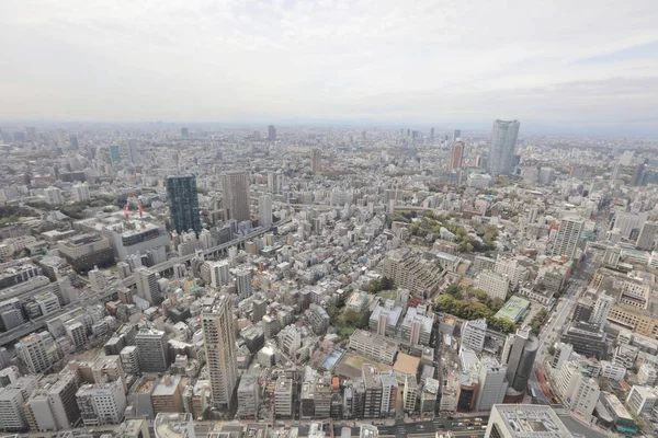 Tokyo Tower şehir havadan görünümü