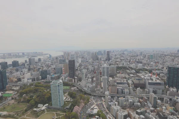 Tokyo Tower şehir havadan görünümü