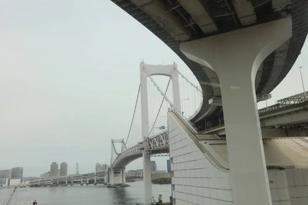 Rainbow Bridge view at subway — Stock Photo, Image
