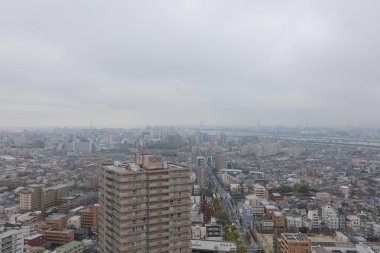 havadan görünümü Funabashi, Japonya