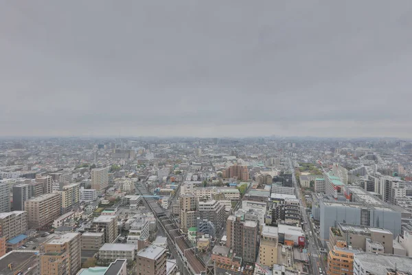Une vue aérienne district de Funabashi — Photo