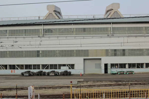 Le dépôt des trains à Omiya — Photo