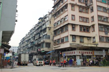 eski stil ev Sham Shui Po hong Kong