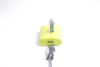 Mini mühendis ve işçi eklenti Usb güç