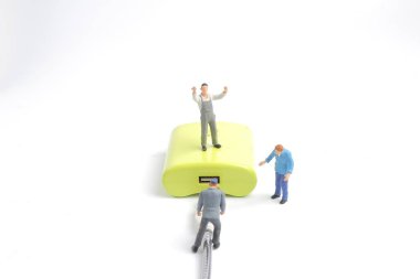 Mini mühendis ve işçi eklenti Usb güç