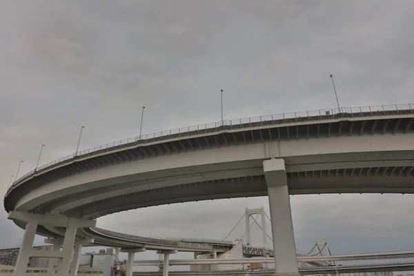 Rainbow Bridge from Odaiba, Tokyo, Japan — Stock Photo, Image