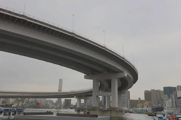 彩虹桥从台场，东京，日本 — 图库照片