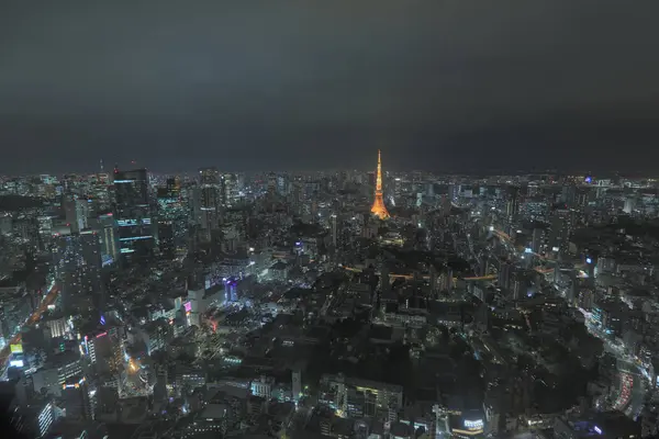 Görünüm Tokyo siluetinin Tokyo, Japonya.