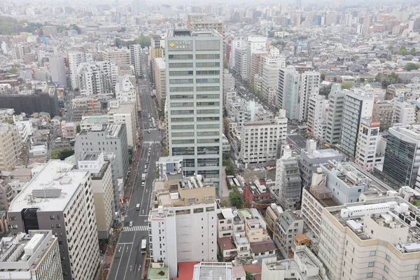 Tokyo, Japan - aerial view of Bunkyo district — Stock Photo, Image