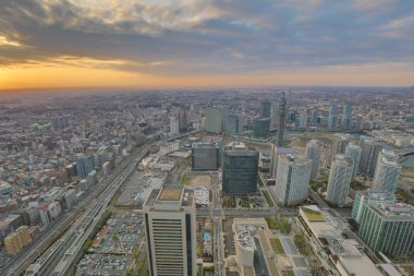 Minato Mirai 21 Yokohama'görünümünü, 
