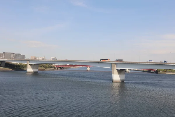 View of Tokyo Bay at Tokyo Monorail — Stock Photo, Image