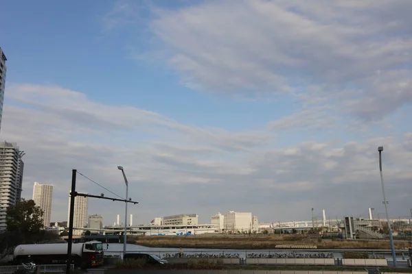 Weergave van Yokohama in Kanagawa, japan — Stockfoto