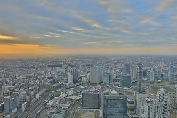 Yokohama Japonya cityscape alacakaranlık