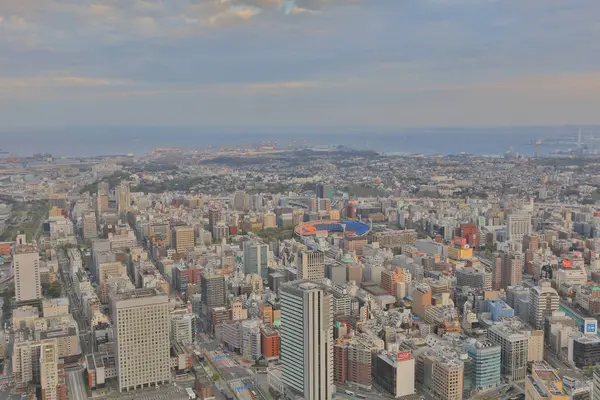 地标塔，日本横滨，横滨港区未来街区 — 图库照片