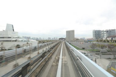 Monoray Tokyo şehir içinde hareket hareket bulanık