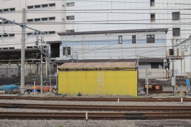 Tren tokyo Caddesi'nin manzaraya