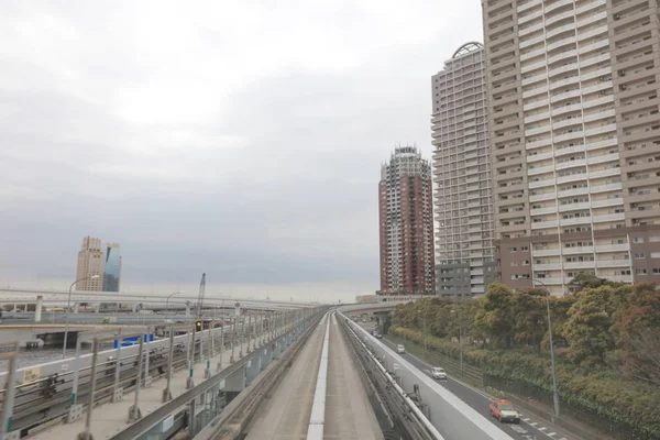 Tokyo waterfront nueva línea de costa de tránsito —  Fotos de Stock