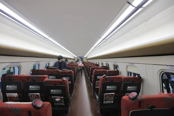 Sedili standard del treno proiettile serie E7 — Foto Stock