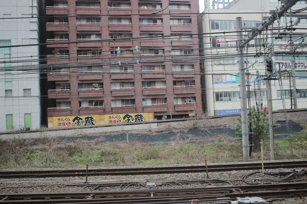 The view at train of tokyo street — Stock Photo, Image