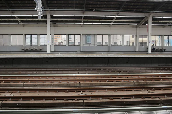 Plataforma de trem de alta velocidade em Utsunomiya — Fotografia de Stock