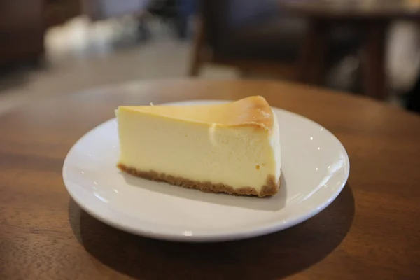 La rebanada de pastel de queso — Foto de Stock