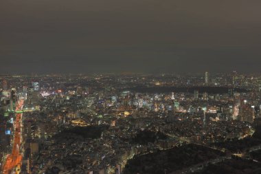 Tokyo yayılan cityscape.