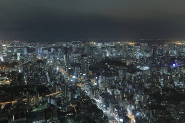 tokyo cityscape gece manzarası