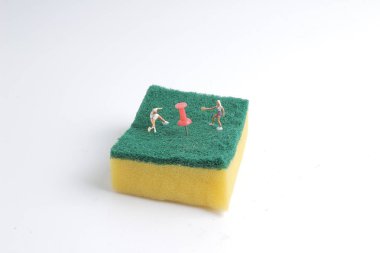 Küçük oyuncaklar oyun Tenis sünger üzerinde