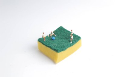 Küçük oyuncaklar oyun Tenis sünger üzerinde