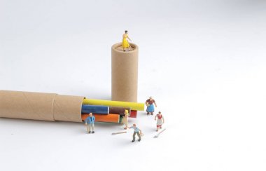 renk kalem Min çiftçi insanlarla