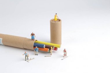 renk kalem Min çiftçi insanlarla