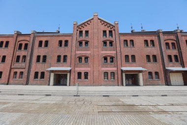 Yokohama ambarda tarihsel kırmızı tuğla