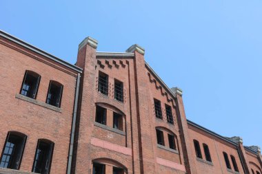 Yokohama ambarda tarihsel kırmızı tuğla