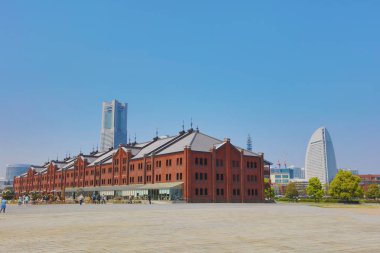 Yokohama ambarda tarihsel kırmızı tuğla