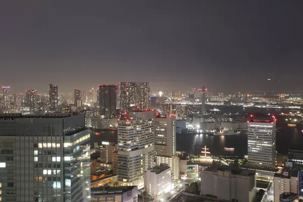 Horizonte do sul de Tóquio como visto a partir do World Trade Center — Fotografia de Stock