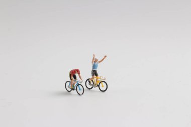 Spor kavram. Adam binmek bisiklet min rakam 