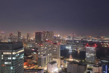 Tokyo cityscape Hamamatsucho Dünya Ticaret Merkezi
