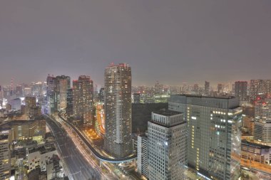 Dünya Ticaret Merkezi'nden görüldüğü gibi Güney Tokyo siluetinin