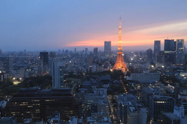 Dünya Ticaret Merkezi'nden görüldüğü gibi Güney Tokyo siluetinin
