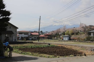 Shimo Yoshida ilçeleri Yamanashi 