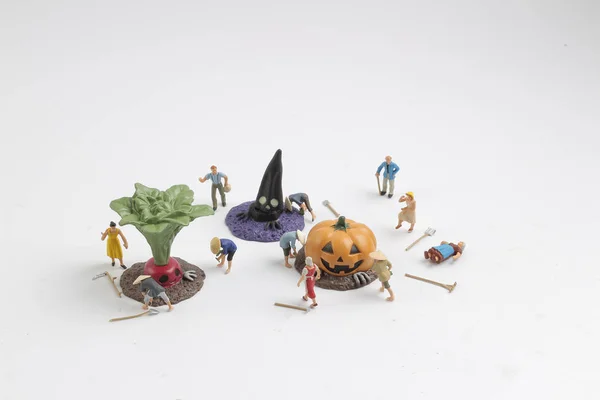 Das Spielzeug von Halloween-Monstern und Teufeln — Stockfoto